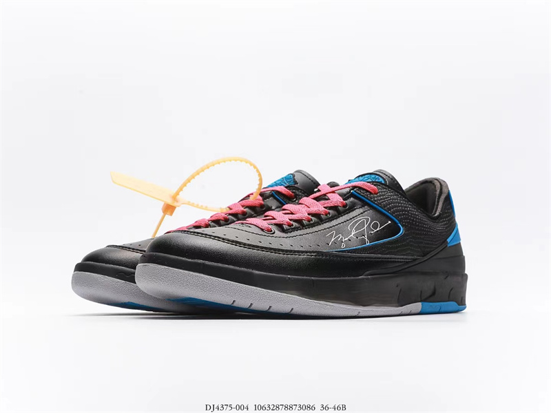 AIR Jordan 2 Retro Low SP Off-White Black Blue DJ4375-004