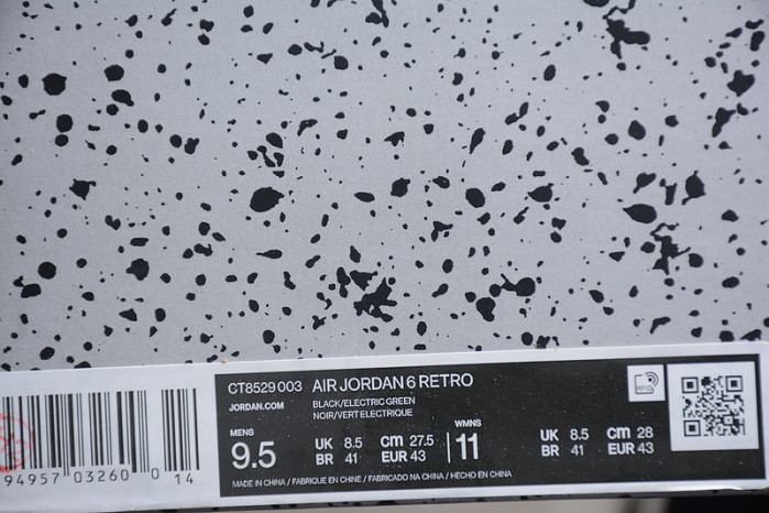 Air Jordan 6 Electric Green CT8529-003