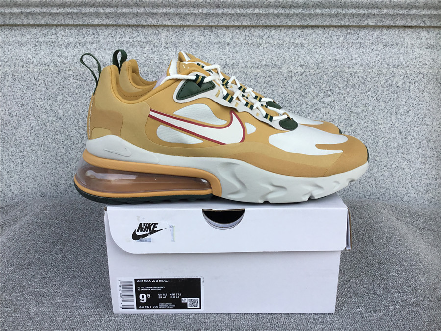 Nike Air Max 270 React Air Cushioned Running Shoe AO4971-700
