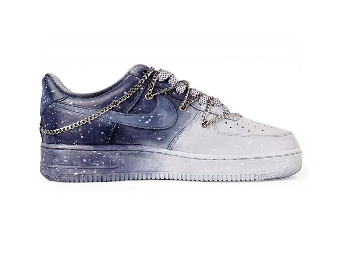 Nike Air Force 1 Personalized Star CW2288-111 (Starry Night Customized Model)