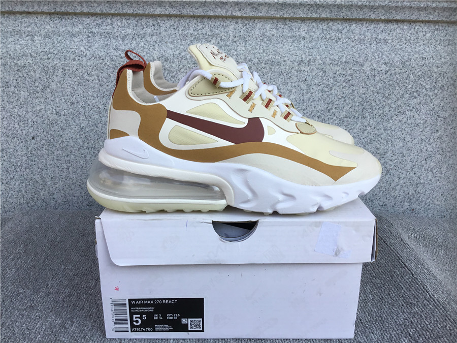 Nike Air Max 270 React Air Cushioned Running Shoe AT6174-700