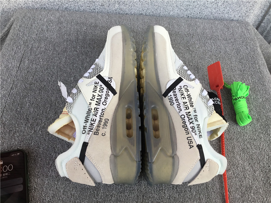 Nike Air Max90 Joint Air Cushion Mesh Breathable Running Shoes AA7293-100