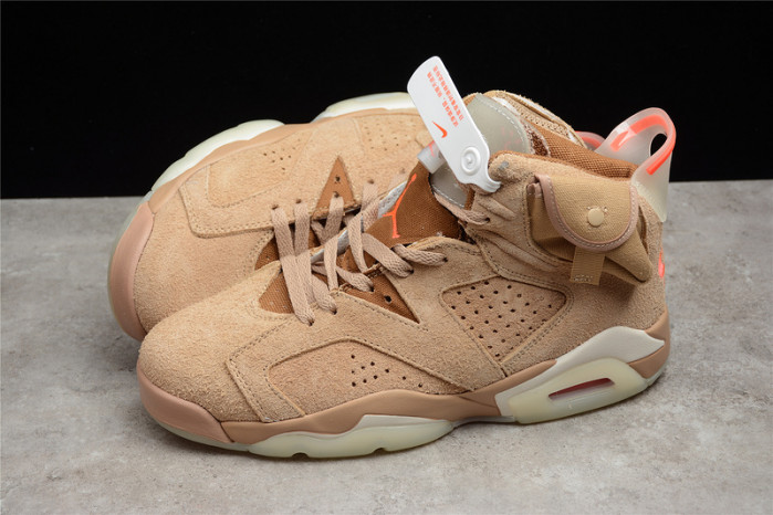 TRAVIS SCOTT X AIR JORDAN 6 BRITISH KHAKI DH0690-200