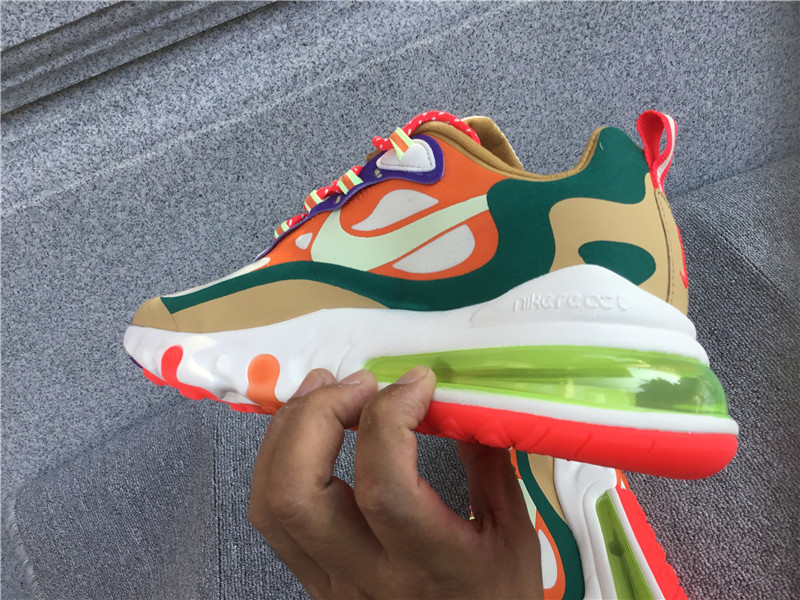 Nike Air Max 270 React Air Cushioned Running Shoe CQ4805-071