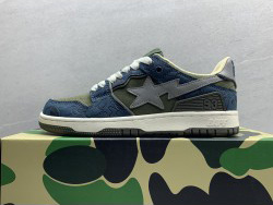GT Bathing Ape Bape SK8 Sta Green Grey