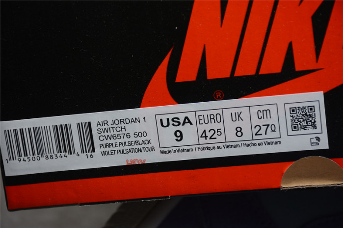 AIR JORDAN 1 HIGH SWITCH PURPLE PULSE CW6576-500