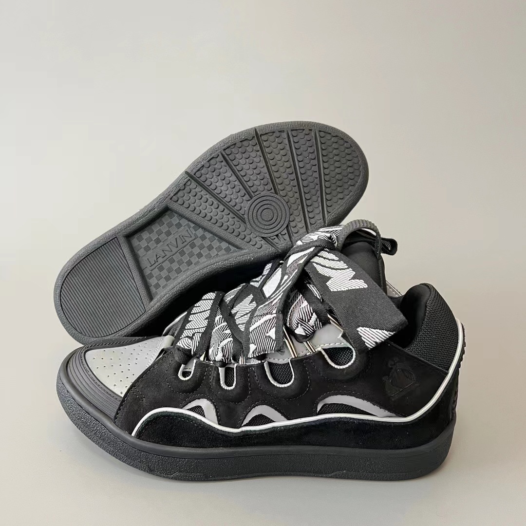 Lanvin Curb Sneaker Black Grey