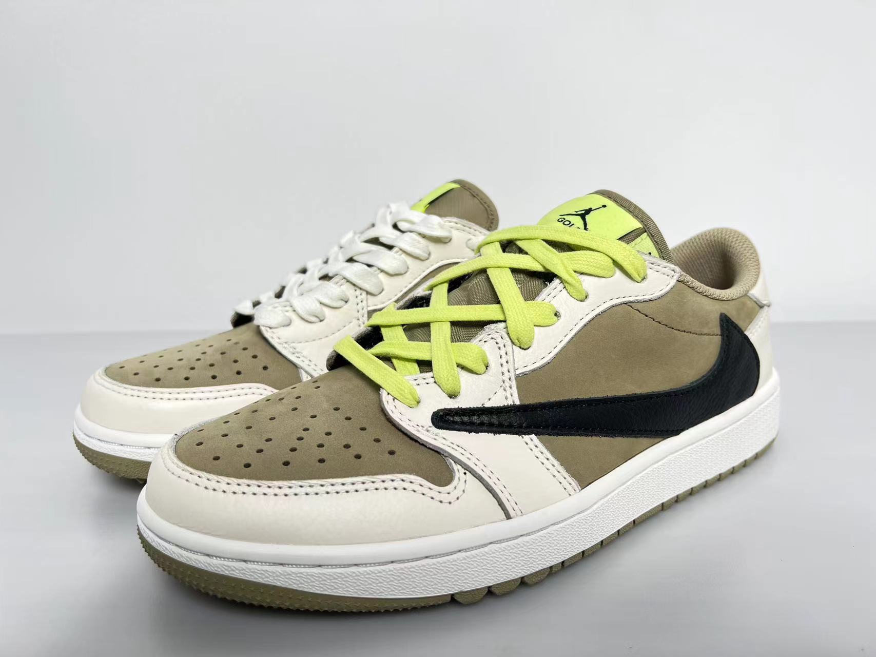 Jordan 1 Retro Low Golf Travis Scott Neutral Olive FZ3124-200