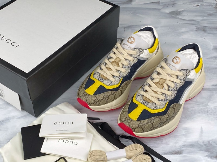 Gucci Rhyton Vintage Trainer Sneaker 576965 DRW00 9522