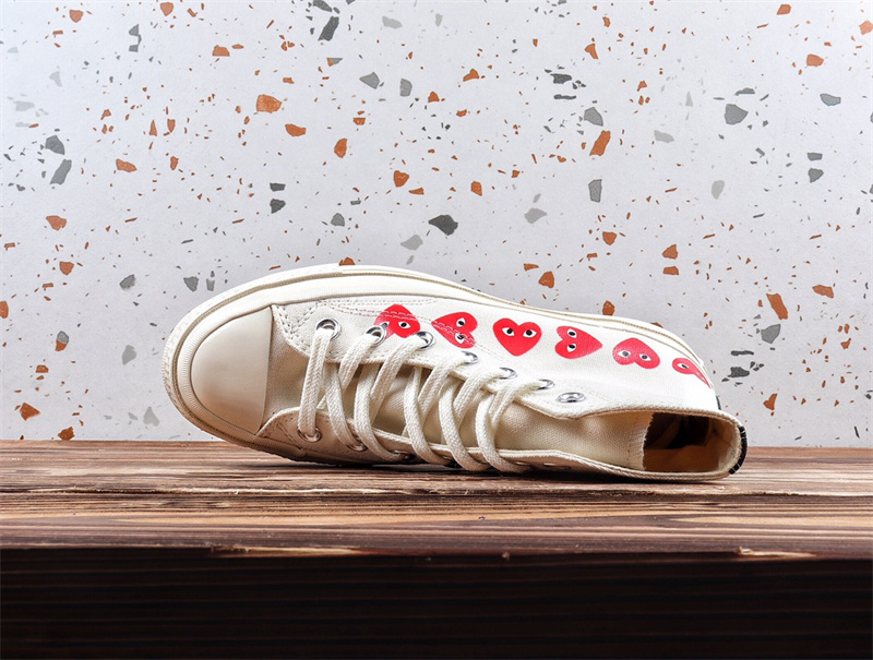 Converse Chuck Taylor All-Star 70 Hi Comme des Garcons Play Multi-Heart White 162972C