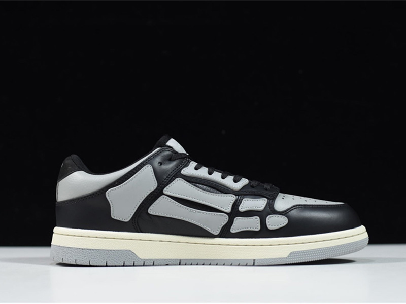 AMIRI Skel Top Low Black Gery MFS003-016