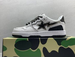 GT A Bathing Ape Bape SK8 Sta White Silver