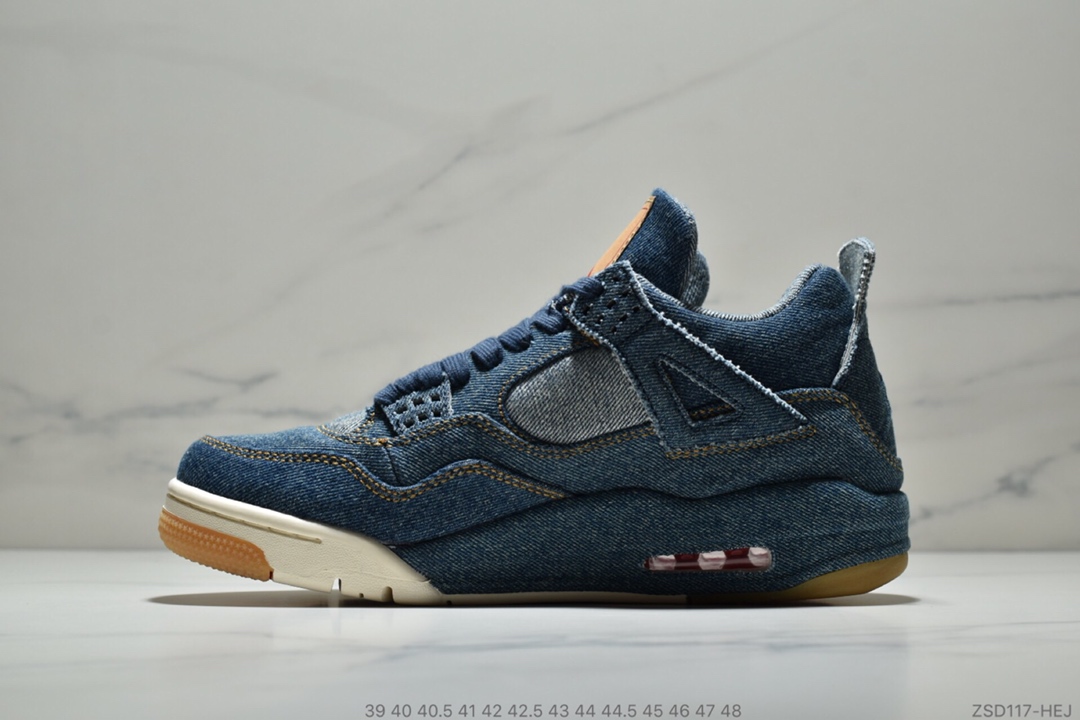 Levis x Nike Air Jordan 4 Denim AO2571-401