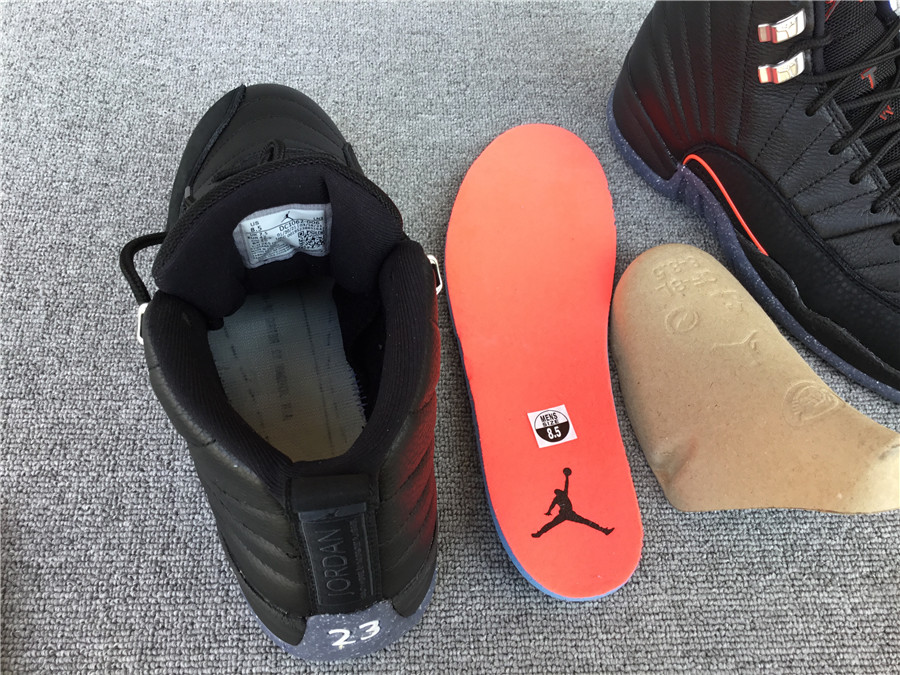 Air Jordan 12 black red gray cement