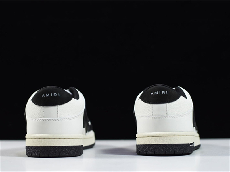 AMIRI Skel Top Low White Black MFS003-111