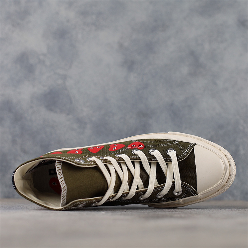 Converse Chuck Taylor All-Star 70 Hi Comme des Garcons Play Multi-Heart Green 162973C