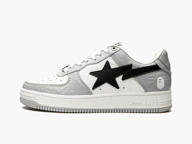 A BATHING APE? Mens BAPE STA LOW M2 IT GREY