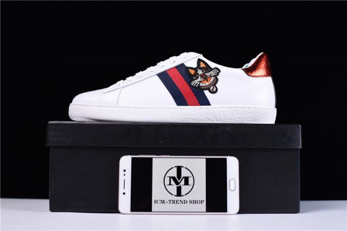Gucci Original Casual shoes Ace Embroidered Low-Top With dog 6951103-57