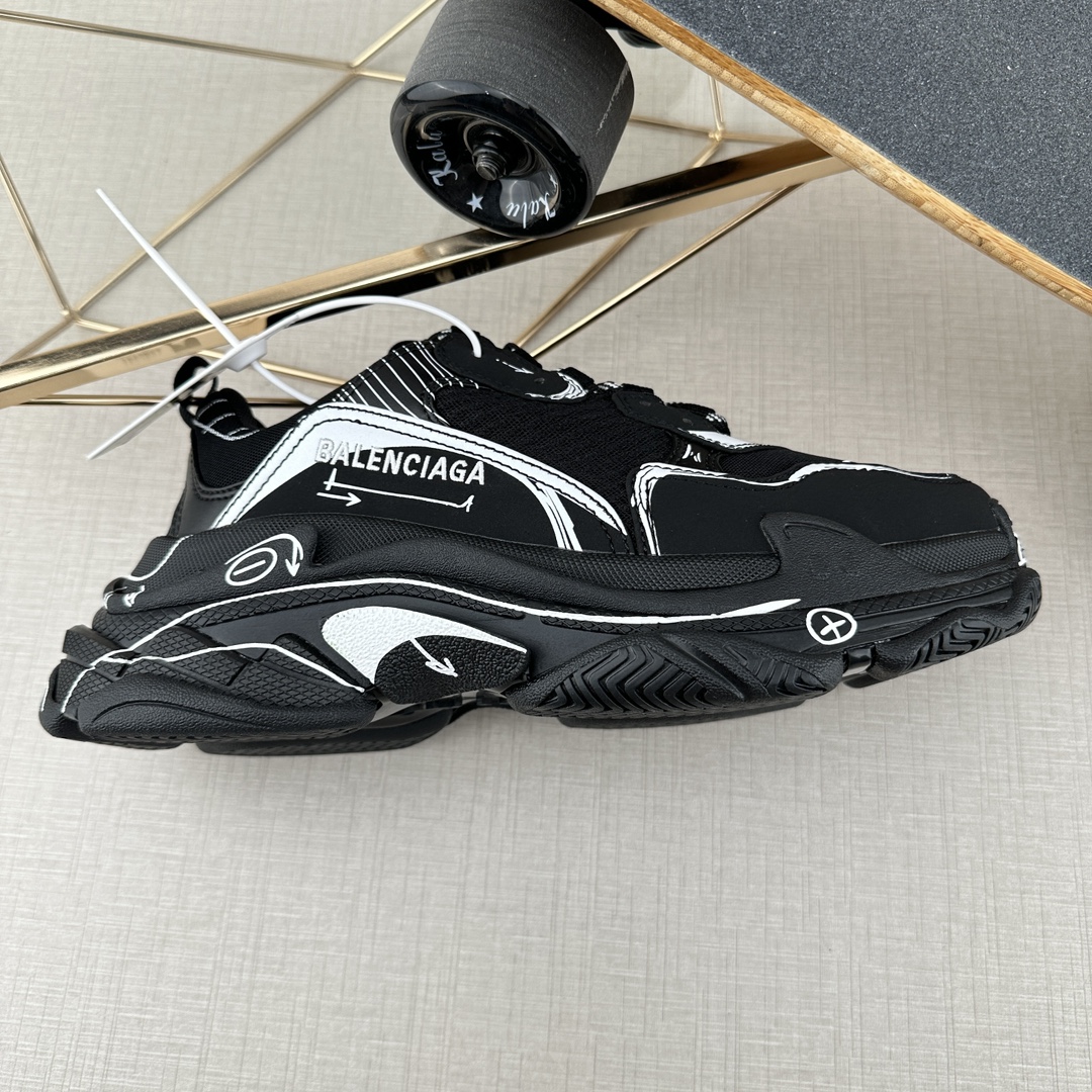 Balenciaga Dad Shoes 10th Generation Black