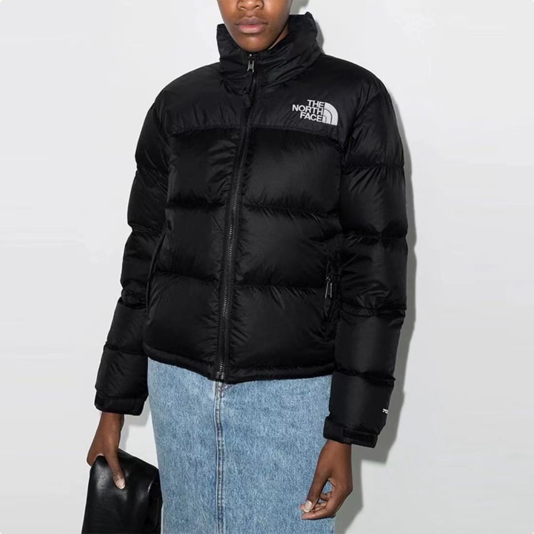 North face down jacket pure black
