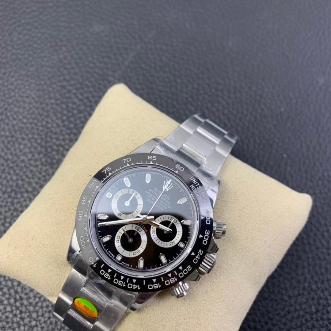 Rolex Cosmograph Daytona Series Black Steel Di Panda Automatic Mechanical Movement 116500LN-0002