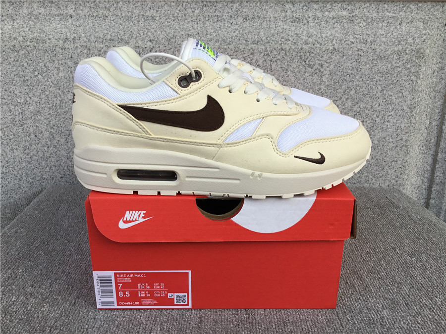 Nike Air Max 1 Nike Half Palm Air Cushion Retro Running Shoes DZ4494-100