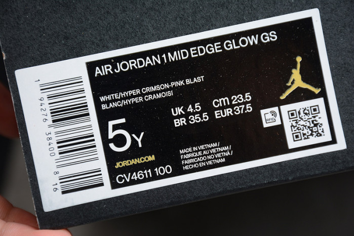 Air Jordan 1 Mid SE GS Edge Glow CV4611-100