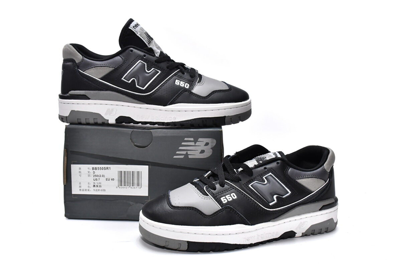 Get New Balance 550 Grey Black BB550SR1