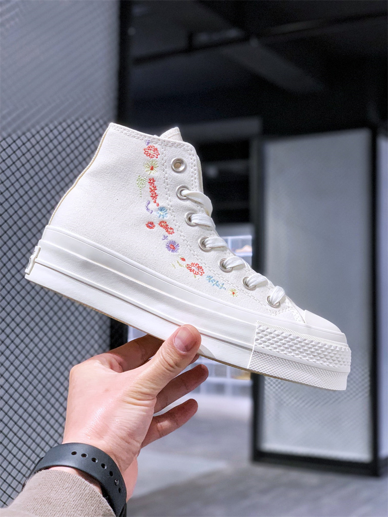 Converse Chuck Taylor All-Star Lift Hi Things To Grow Egret A01586C