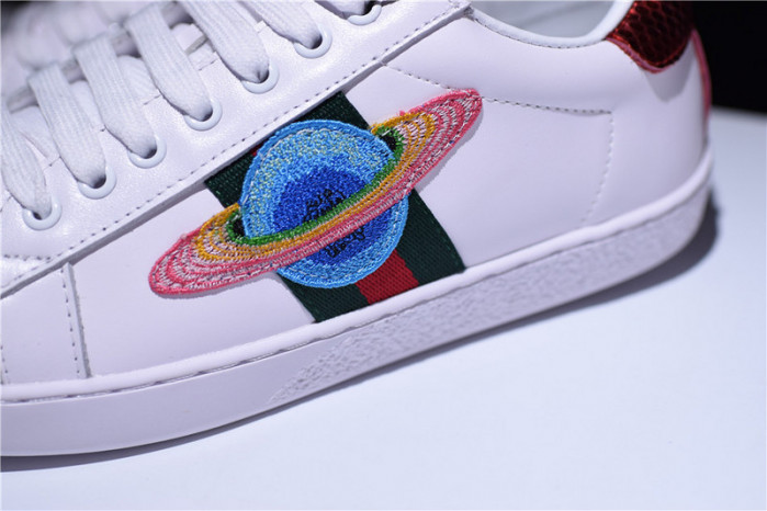Gucci Ace Embroidered Low-Top Sneaker with ufo womens