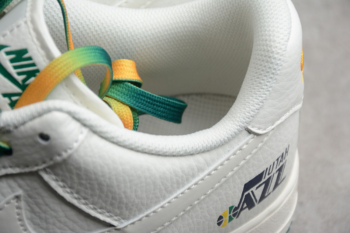 Nike Air Force 1 07 Low White Green Noise Yellow Shoes ZJ6695-303
