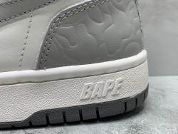 GT A Bathing Ape Bape Court Sta Light Grey Cream