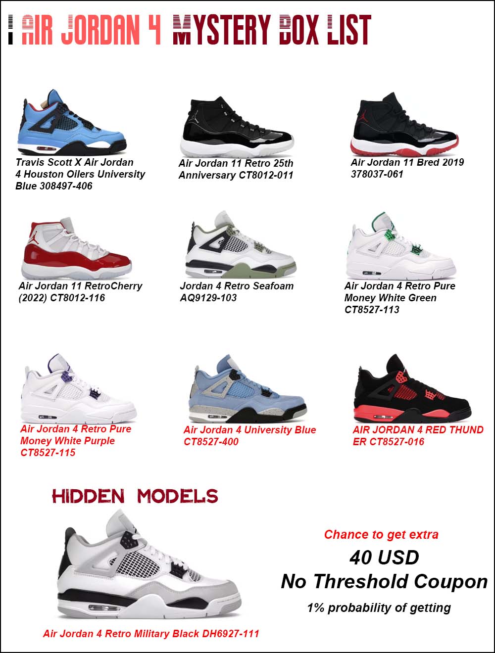 Air Jordan 4 & Air Jordan 11 Mystery Box (Get A Pair At Random) 0524aj411-02