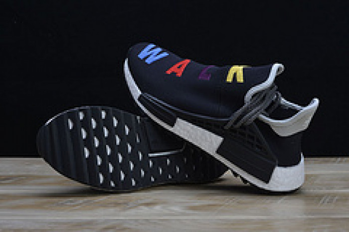 Pharrell x Adidas NMD Hu Tri-Color Black Running shoes 114970010