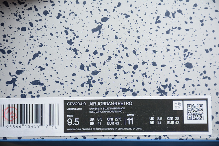 AIR JORDAN 6 UNC CT8529-410