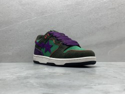 GT A Bathing Ape Bape Dark Purple Green