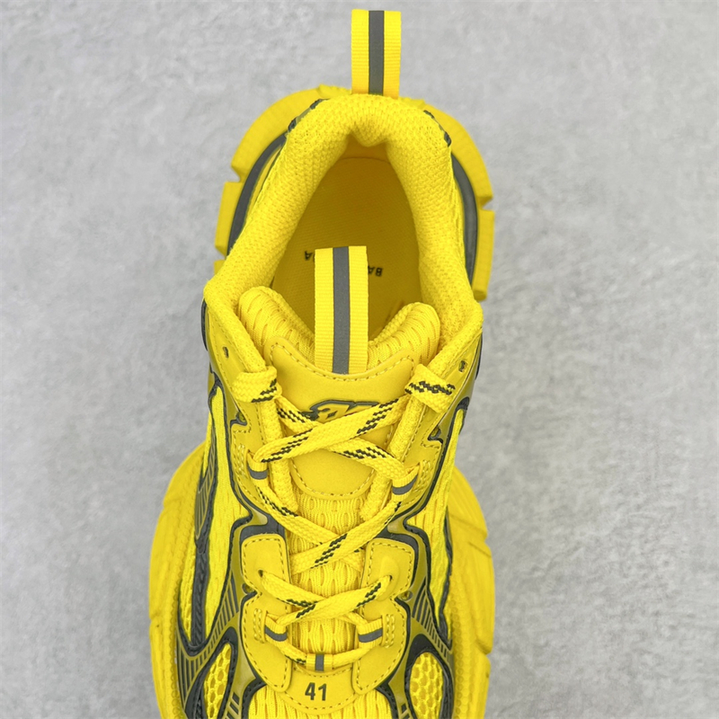 Balenciaga mesh tie yellow black 734734W3XL27010