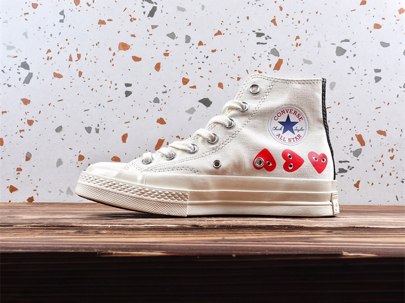 Converse Chuck Taylor All-Star 70 Hi Comme des Garcons Play Multi-Heart White 162972C