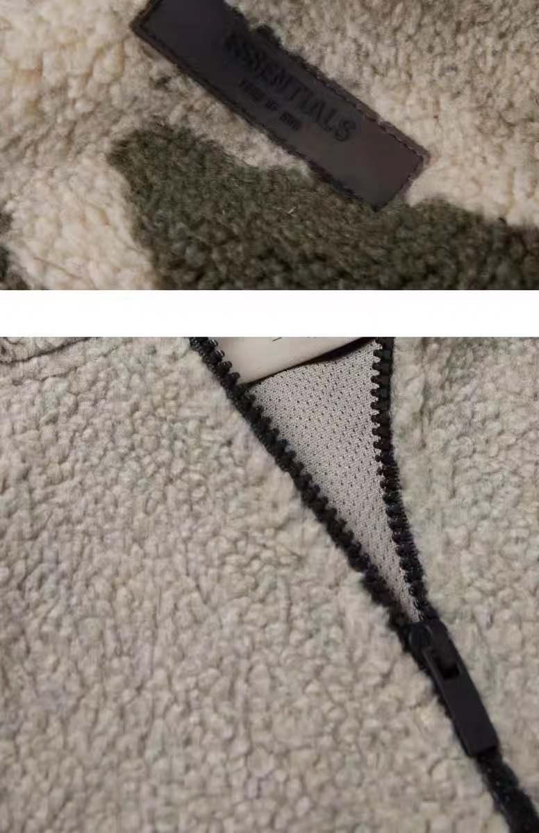 FOG FEAR OF GOD essentials polar fleece jacket spring, autumn and winter