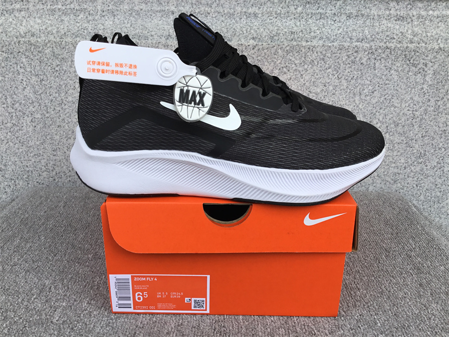 Nike Zoom Fly 4 Carbon Plate Running Shoe CT2392-001