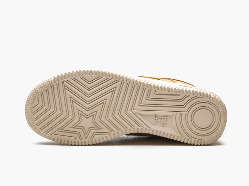 A BATHING APE? Mens BAPE STA YELLOW NUBUK