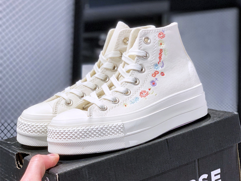 Converse Chuck Taylor All-Star Lift Hi Things To Grow Egret A01586C