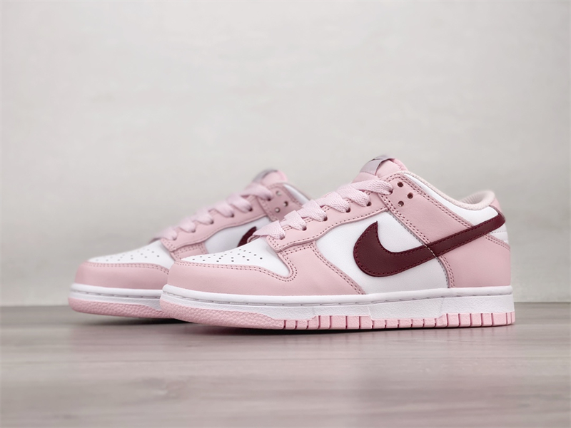 Women's Nike Dunk Low Pink Foam Red White CW1590-601