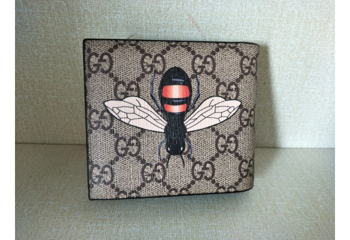 GUCCI WITH PLAID BEE WALLETS