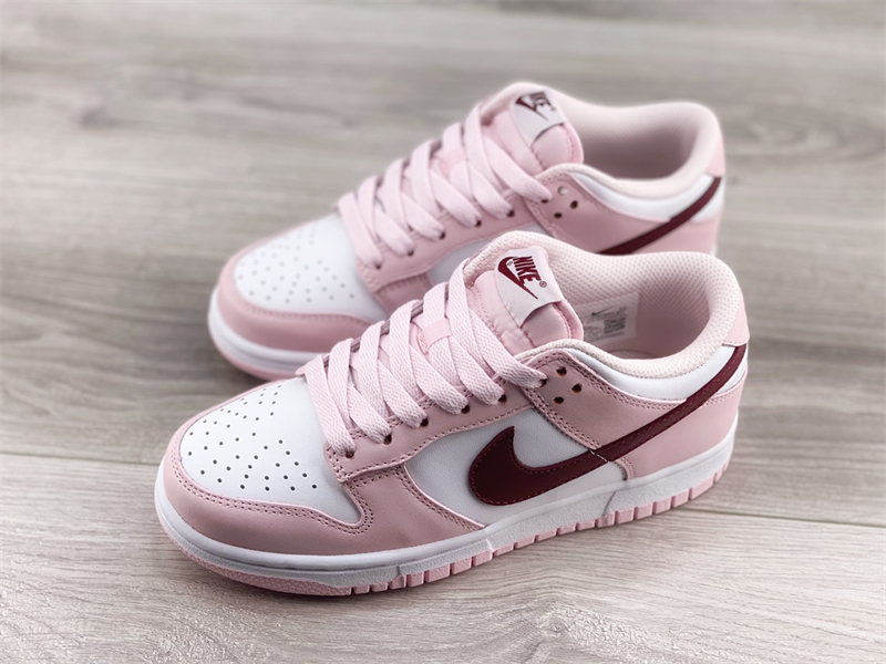 Women's Nike Dunk Low Pink Foam Red White CW1590-601