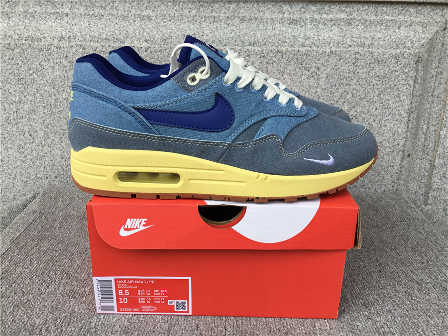 Nike Air Max 1 Nike Half Palm Air Cushion Retro Running Shoes DV3050-300