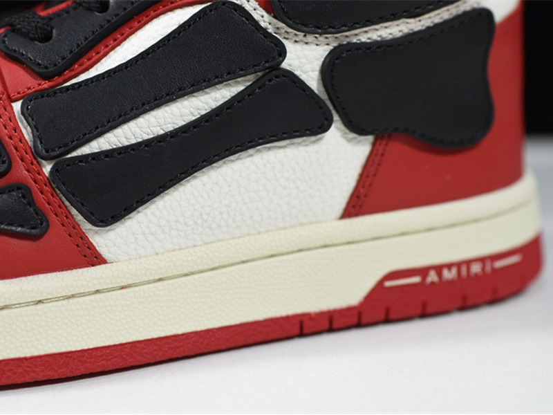 AMIRI Skel Top Hi Red Black MFS002-610
