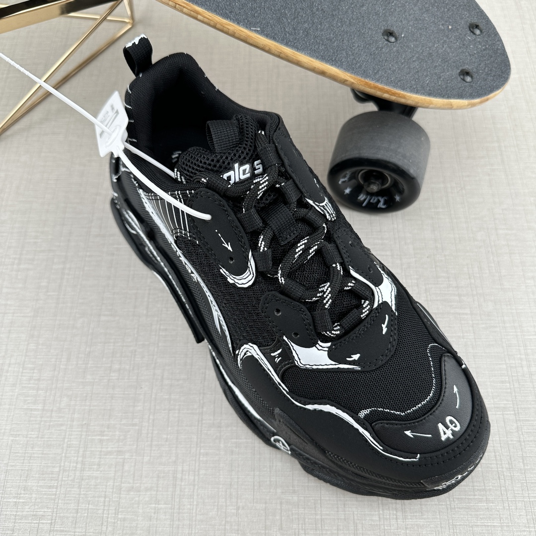 Balenciaga Dad Shoes 10th Generation Black