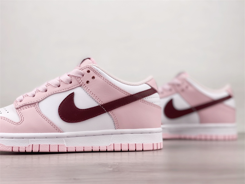 Women's Nike Dunk Low Pink Foam Red White CW1590-601