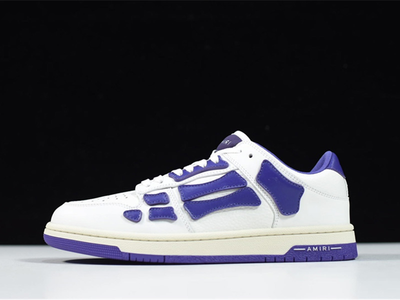 AMIRI Skel Top Low White Purple MFS003-196